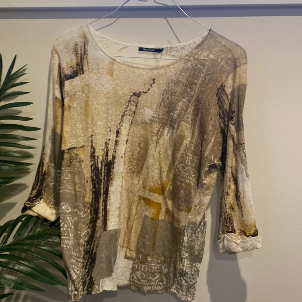 NIC+ZOE Light weight sweater 3/4 sleeves